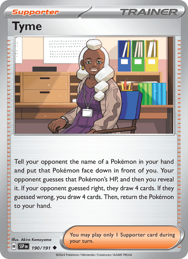 Tyme, card 190 from Surging Sparks
