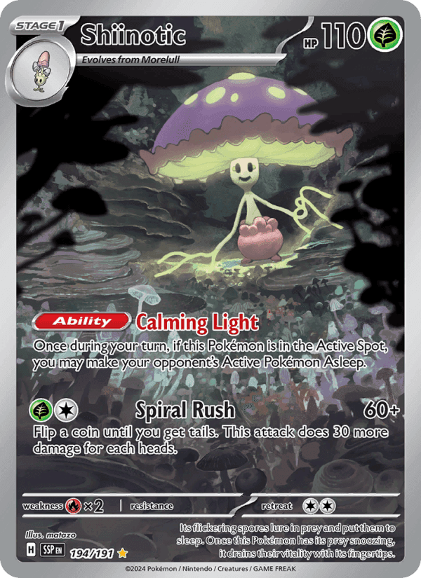 Shiinotic, carta 194 de Surging Sparks