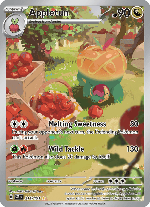 Appletun, card 211 from Surging Sparks