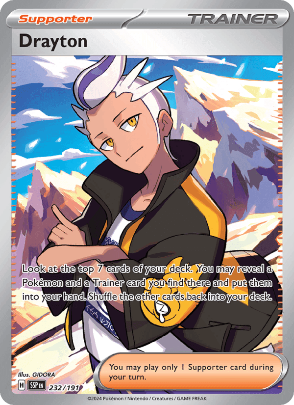 Drayton, card 232 from Surging Sparks