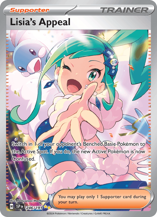 Lisia's Appeal, card 246 from Surging Sparks