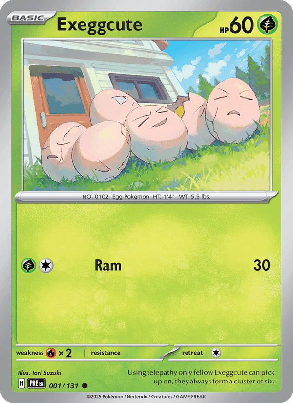Prismatic Evolutions の 001 番、Exeggcute