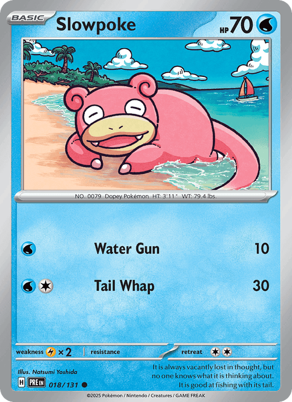 Prismatic Evolutions の 018 番、Slowpoke