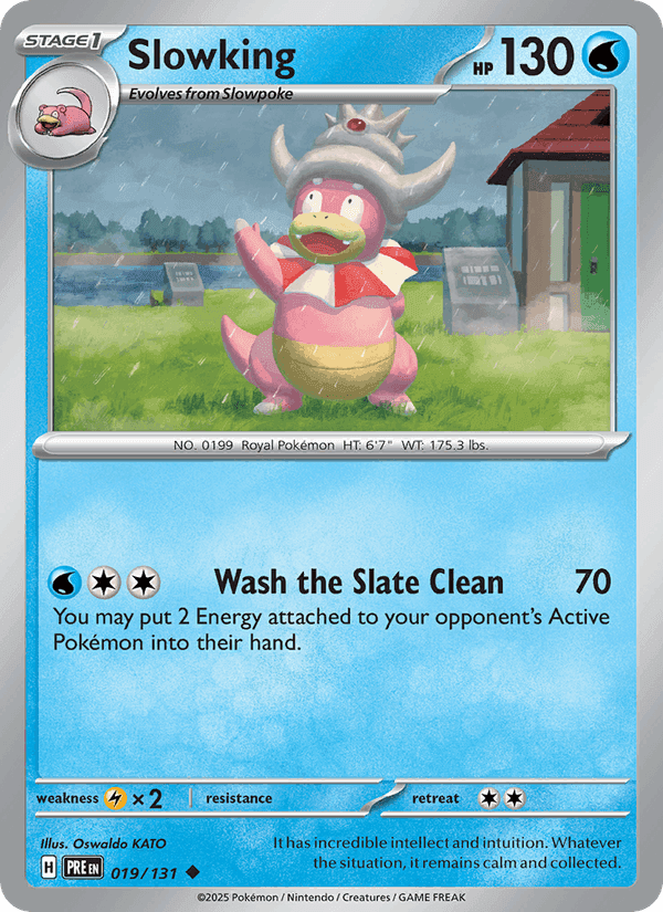 Slowking, card 019 from Prismatic Evolutions