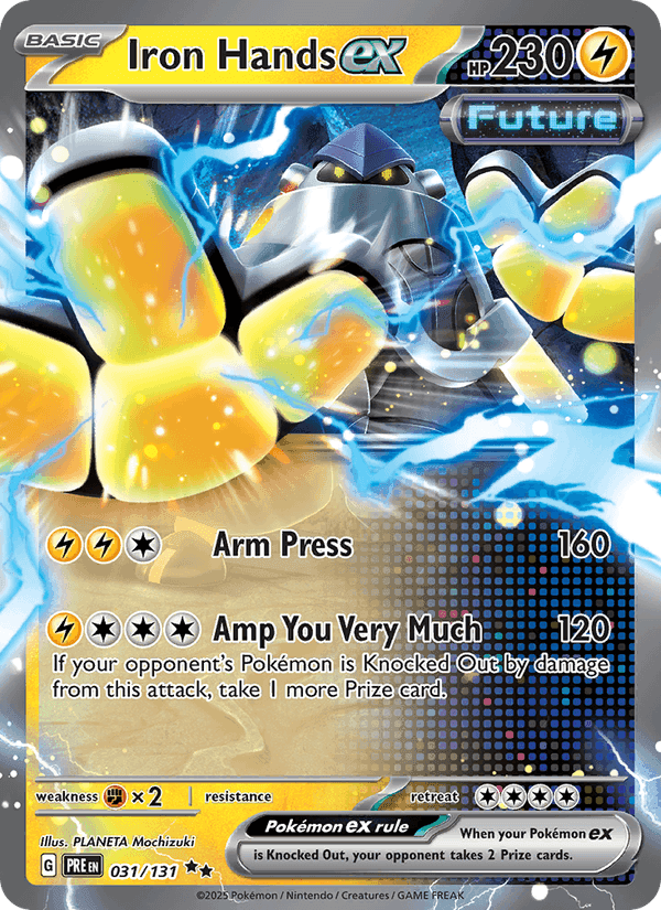 Iron Hands ex, card 031 from Prismatic Evolutions