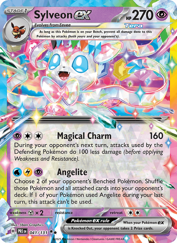 Prismatic Evolutions の 041 番、Sylveon ex