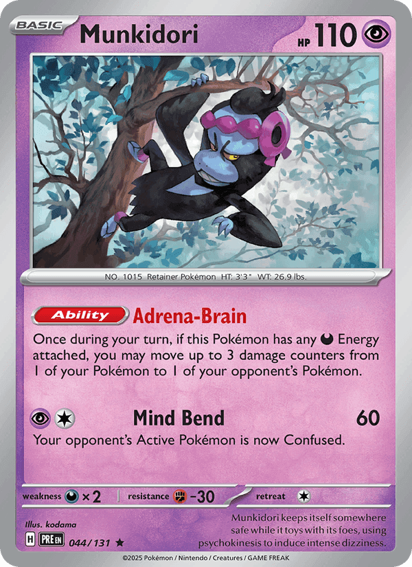 Munkidori, carte 044 de Prismatic Evolutions
