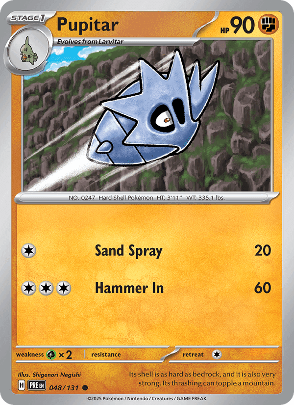 Pupitar, card 048 from Prismatic Evolutions
