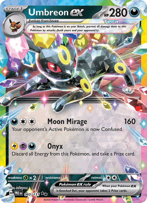 Prismatic Evolutions の 060 番、Umbreon ex