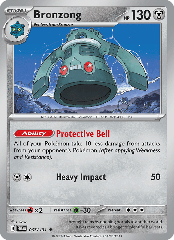 Bronzong, card 067 from Prismatic Evolutions