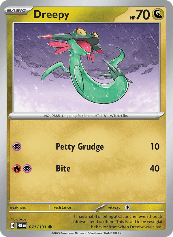 Dreepy, card 071 from Prismatic Evolutions