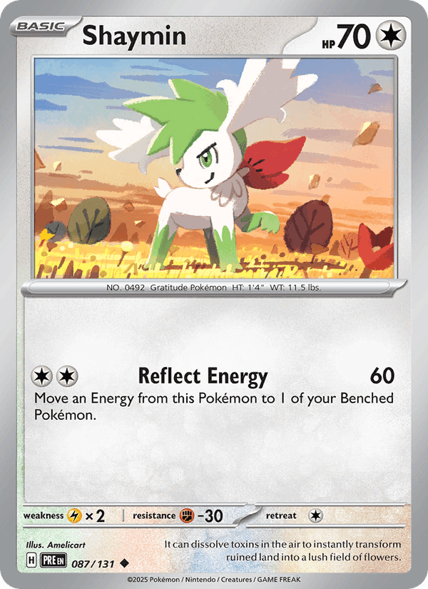 Prismatic Evolutions の 087 番、Shaymin