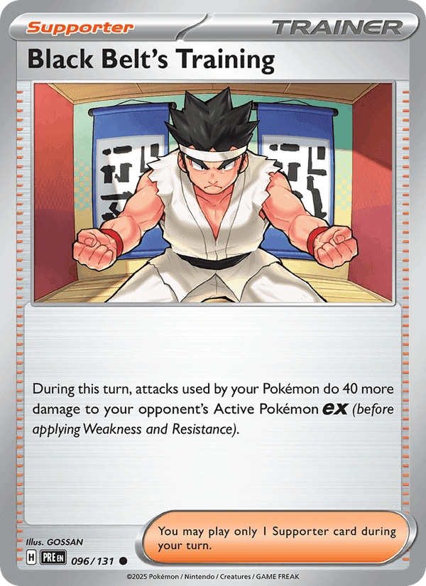 Black Belt's Training, card 096 from Prismatic Evolutions