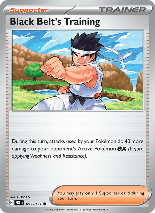 Black Belt's Training, card 097 from Prismatic Evolutions