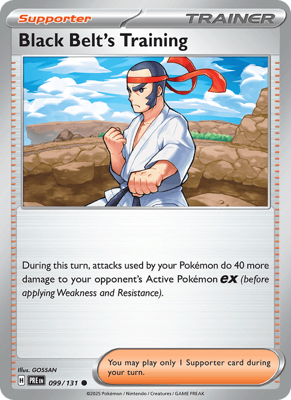 Black Belt's Training, card 099 from Prismatic Evolutions