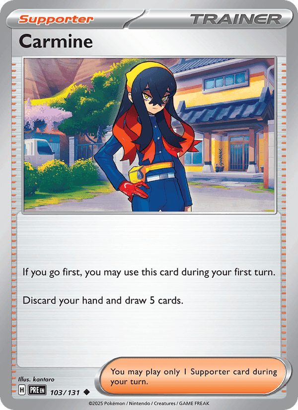 Carmine, card 103 from Prismatic Evolutions