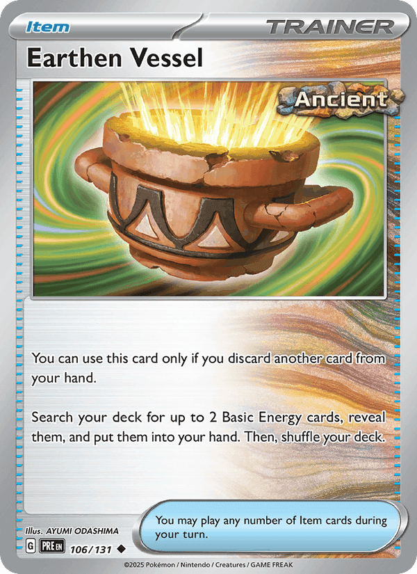 Earthen Vessel, card 106 from Prismatic Evolutions