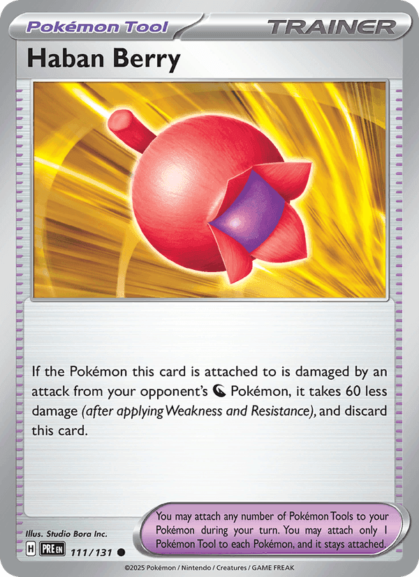 Haban Berry, card 111 from Prismatic Evolutions