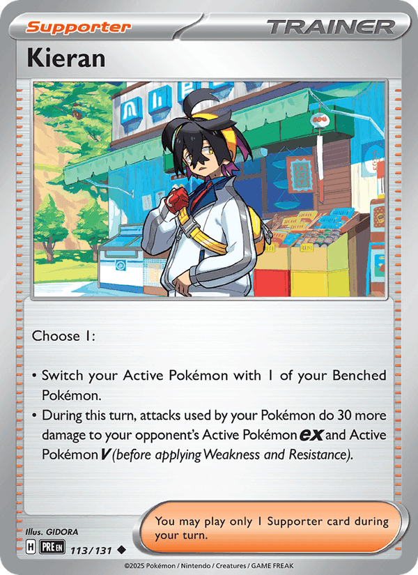 Kieran, card 113 from Prismatic Evolutions