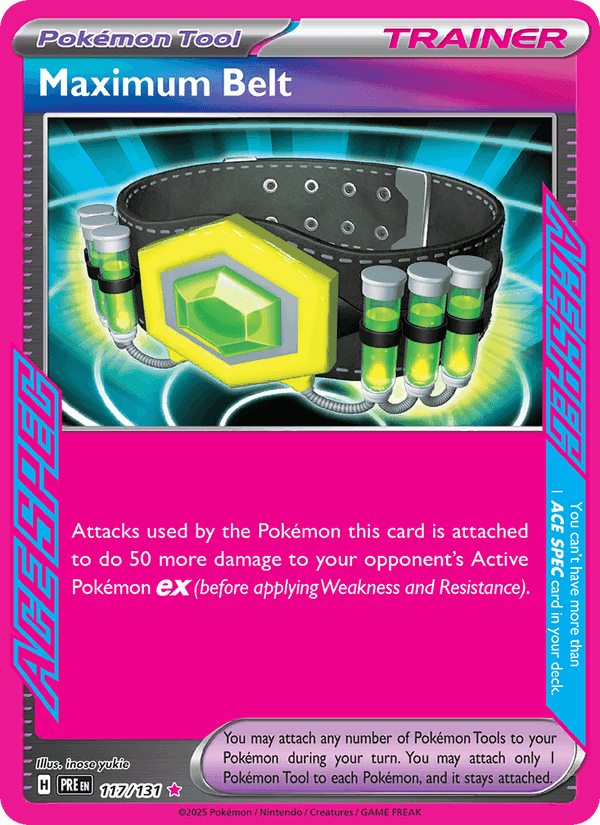 Prismatic Evolutions の 117 番、Maximum Belt
