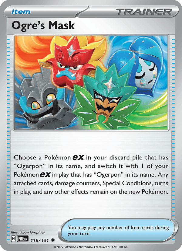 Ogre's Mask, card 118 from Prismatic Evolutions
