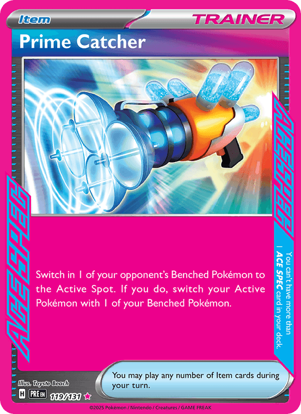 Prime Catcher, card 119 from Prismatic Evolutions