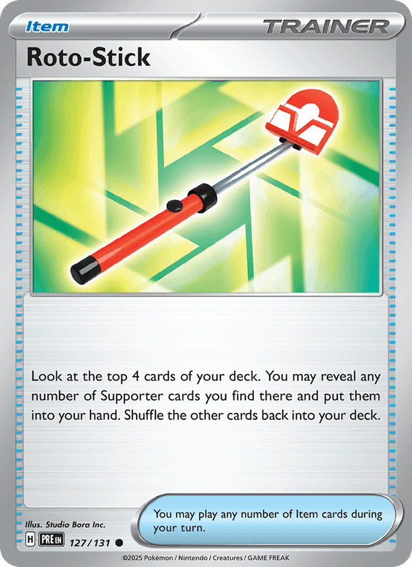 Roto-Stick, card 127 from Prismatic Evolutions
