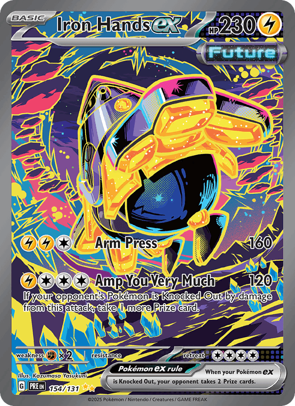 Iron Hands ex, card 154 from Prismatic Evolutions