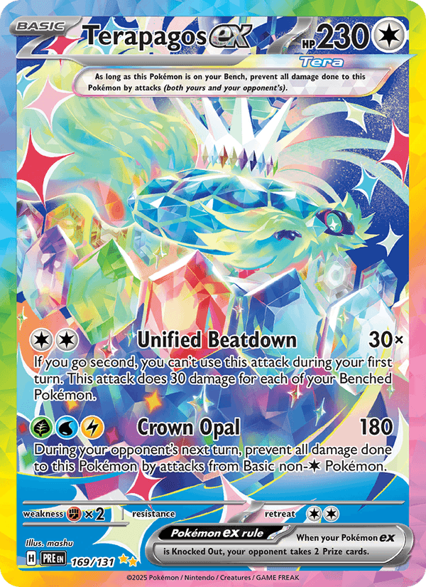 Prismatic Evolutions の 169 番、Terapagos ex