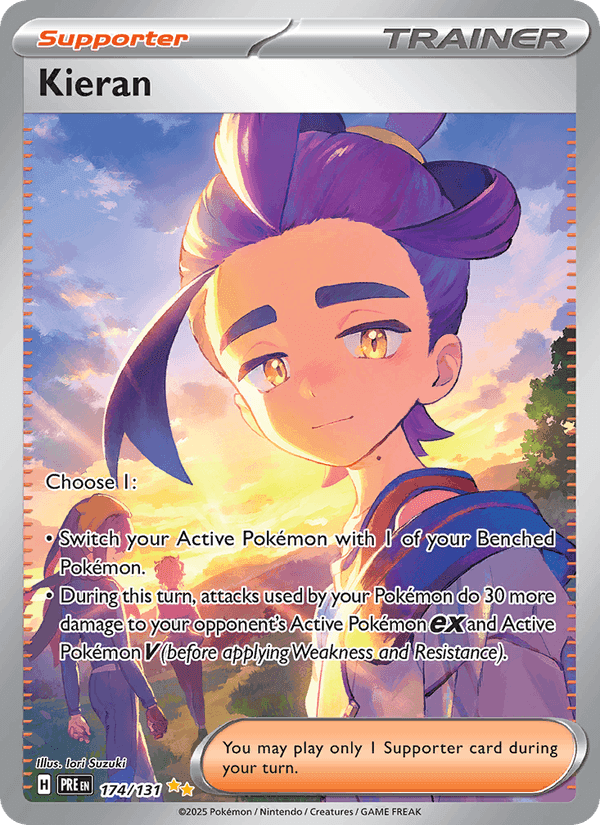 Kieran, carta 174 de Prismatic Evolutions