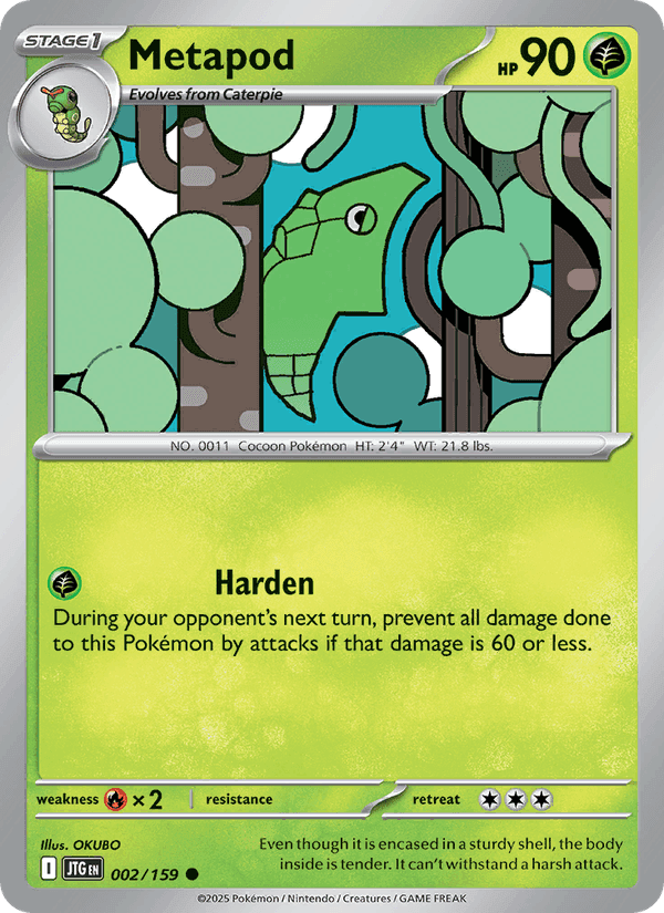 Metapod, card 002 from Journey Together