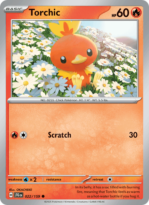 Torchic, carta 022 di Journey Together