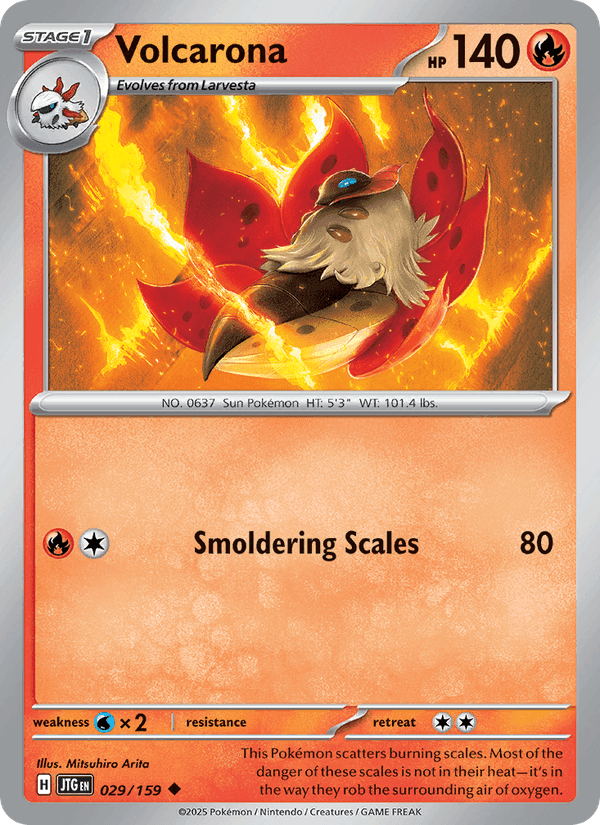 Volcarona, card 029 from Journey Together