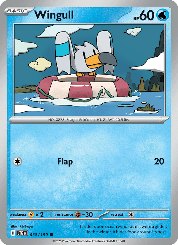 Wingull, card 038 from Journey Together