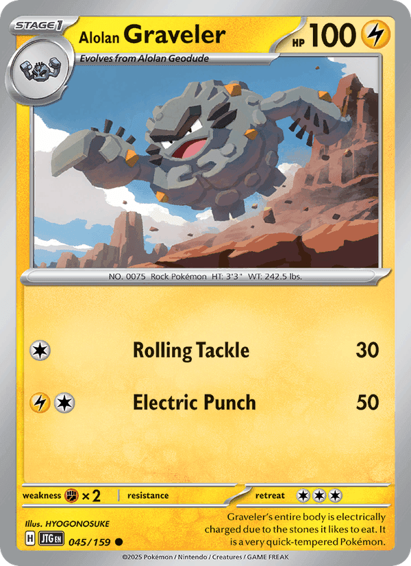 Alolan Graveler, carta 045 di Journey Together