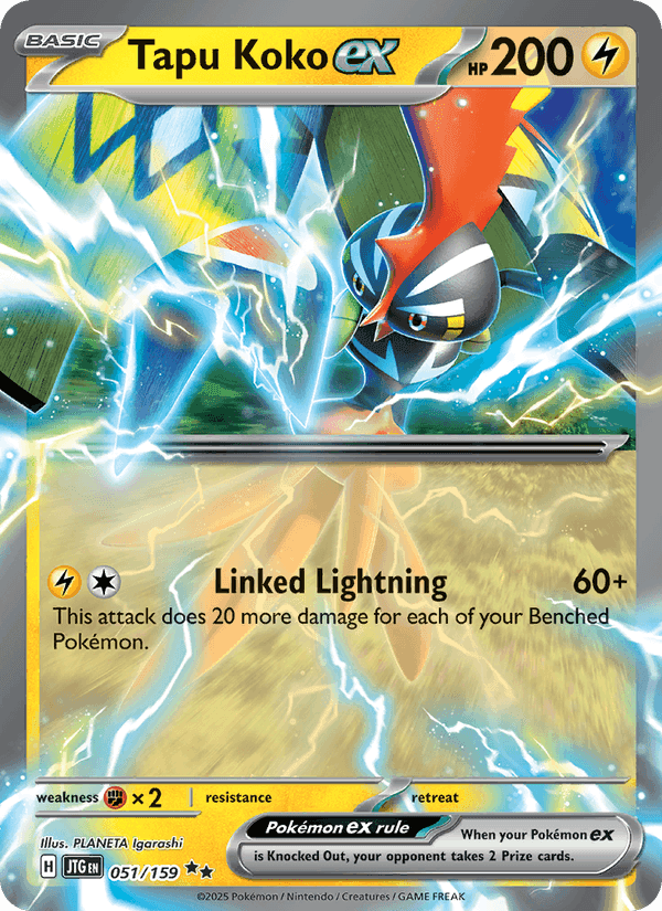 Tapu Koko ex, card 051 from Journey Together