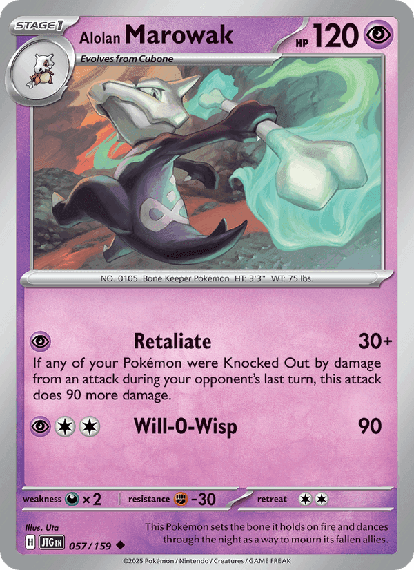 Alolan Marowak, carta 057 de Journey Together