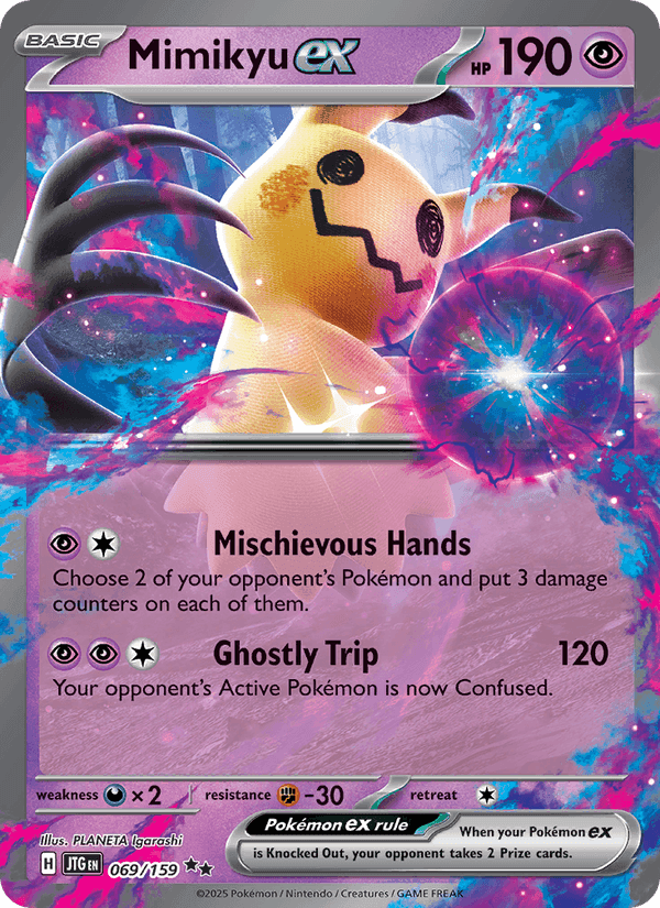 Mimikyu ex, card 069 from Journey Together
