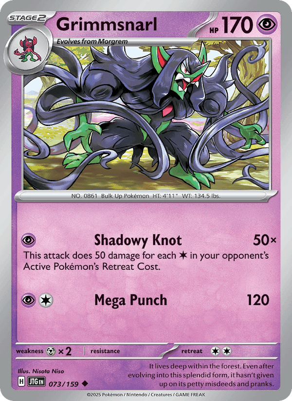 Grimmsnarl, card 073 from Journey Together