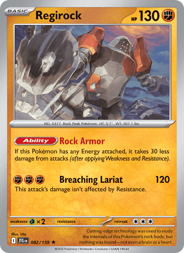 Regirock, card 082 from Journey Together