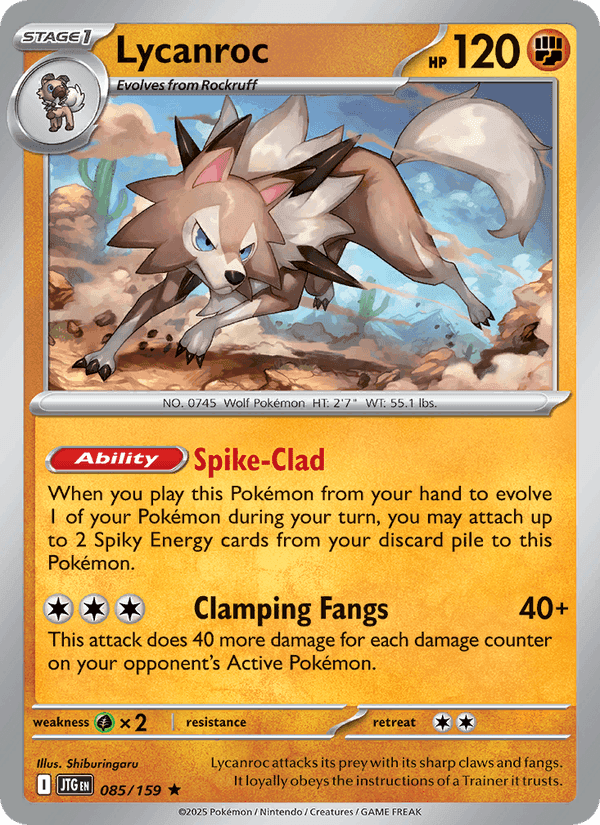 Lycanroc, carte 085 de Journey Together