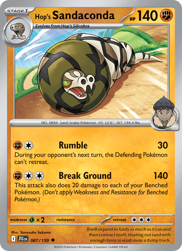 Hop's Sandaconda, card 087 from Journey Together