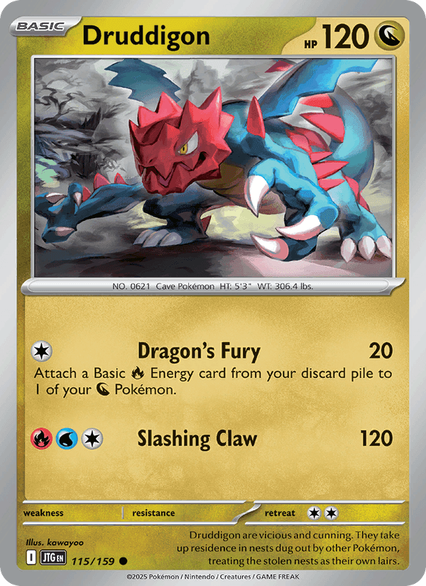 Druddigon, card 115 from Journey Together