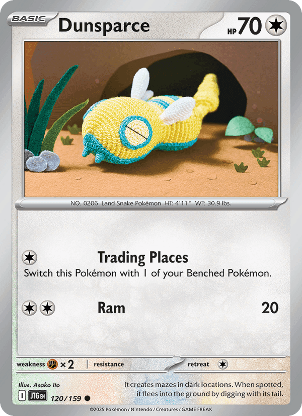Dunsparce, card 120 from Journey Together