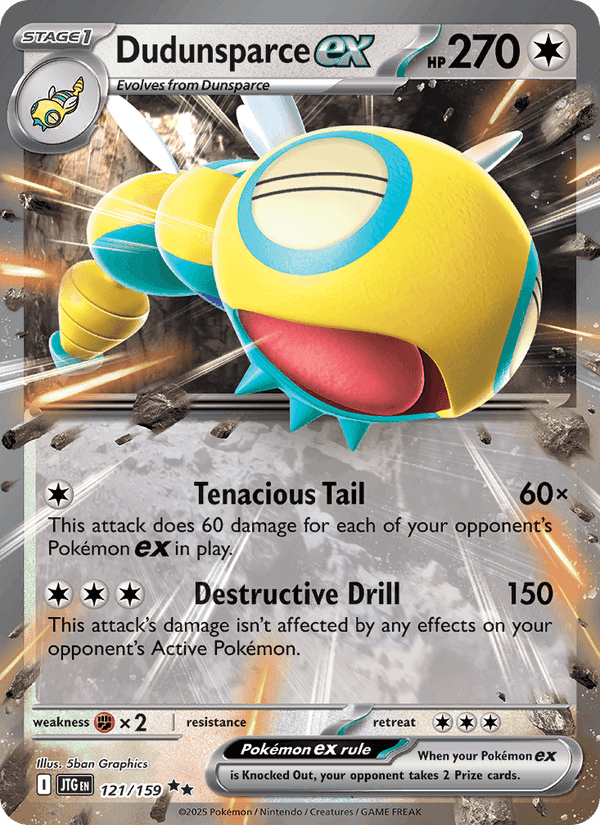 Dudunsparce ex, card 121 from Journey Together