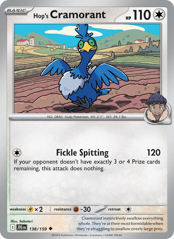Hop's Cramorant, card 138 from Journey Together