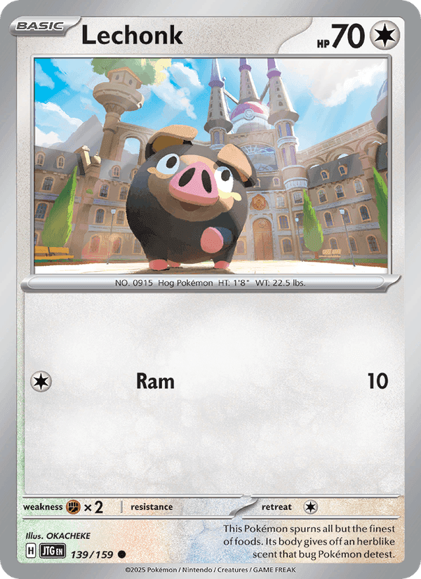 Lechonk, card 139 from Journey Together
