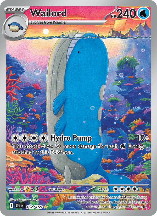 Wailord, carta 162 di Journey Together