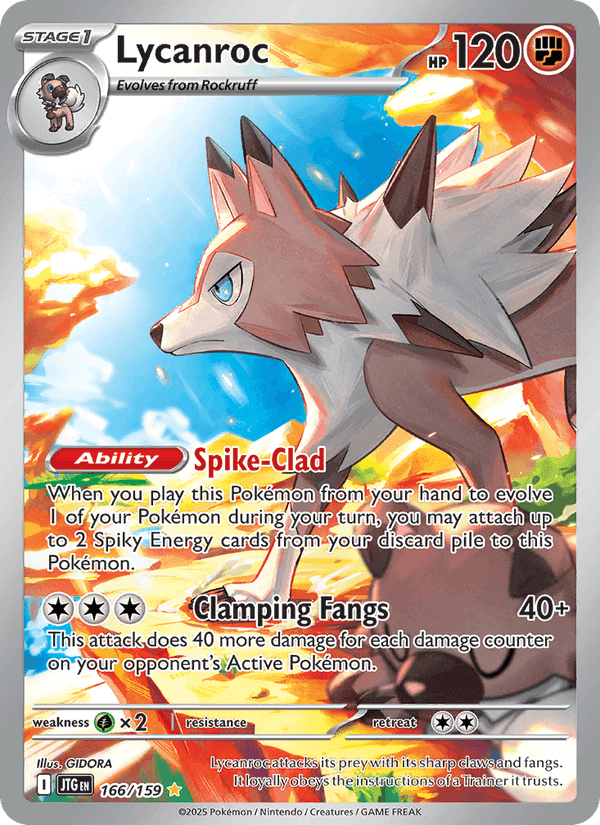 Lycanroc, carte 166 de Journey Together