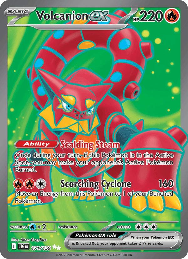 Volcanion ex, card 171 from Journey Together